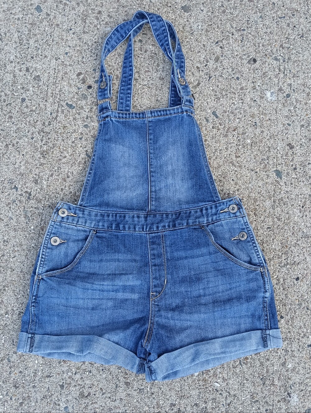 Levi's Denizen Demin 90's Style Overalls Shorts